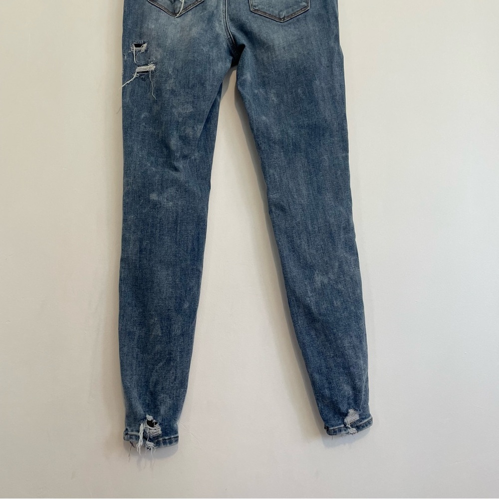 AMERICAN EAGLE AE Ne(x)t Level Curvy High-Waisted Jegging Ripped Patched 4 CURVY - Picture 16 of 16